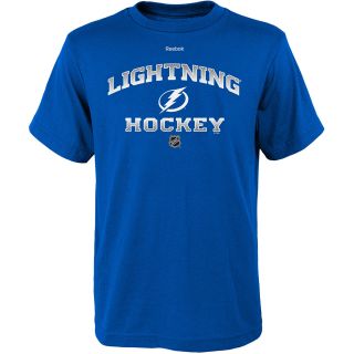 REEBOK Youth Tampa Bay Lightning Authentic Elite Short Sleeve T Shirt   Size