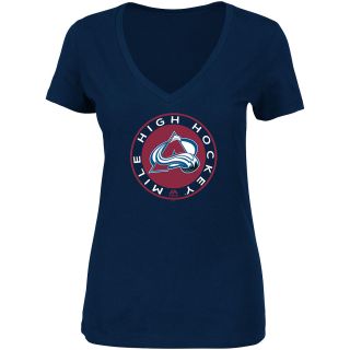 MAJESTIC ATHLETIC Womens Colorado Avalanche The Draft Mile High Hockey T Shirt