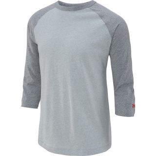 UNDER ARMOUR Mens Charged Cotton Tri Blend 3/4 Sleeve T Shirt   Size Xl,