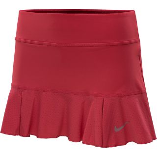 NIKE Womens Flirty Knit Tennis Skirt   Size Medium, Geranium/silver