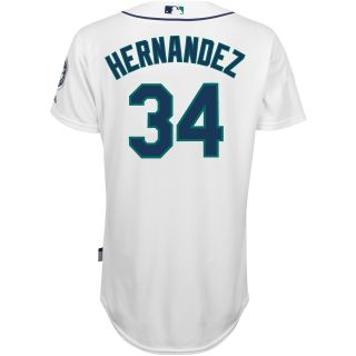Majestic Athletic Seattle Mariners Felix Hernandez Authentic Home Cool Base