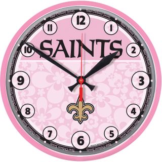 Wincraft New Orleans Saints Pink Round Clock (2387588)
