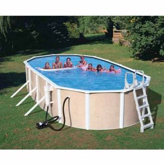 Heritage Pools 48 Complete Oval Pool Package   Size x (PN241248)