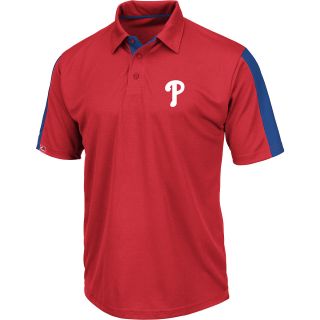 MAJESTIC ATHLETIC Mens Philadelphis Phillies Career Maker Performance Polo  
