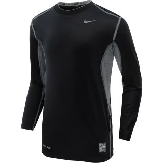 NIKE Boys Pro Combat Hypercool 2.0 Fitted Long Sleeve T Shirt   Size Small,