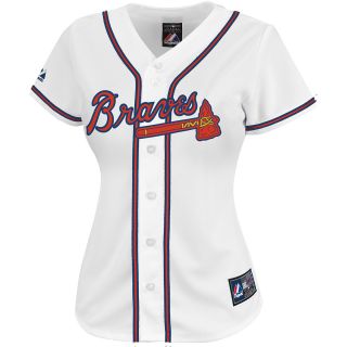 Majestic Athletic Atlanta Braves Womens Replica B. J. Upton Home Jersey   Size