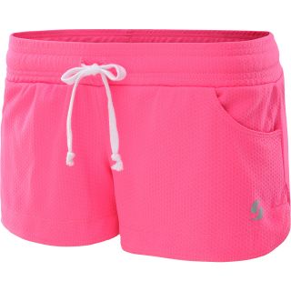 SOFFE Juniors Honeycomb Mesh Shorts   Size XS/Extra Small, Neon Pink