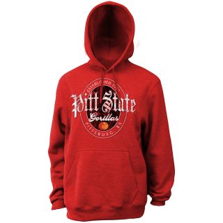 Classic Mens Pittsburg State Gorillas Hooded Sweatshirt   Red   Size XXL/2XL,