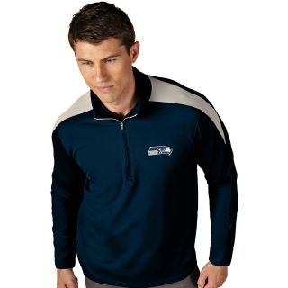 Antigua Mens Seattle Seahawks Succeed Brushed Back Fleece Pullover   Size