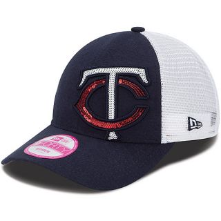 NEW ERA Womens Minnesota Twins Sequin Shimmer 9FORTY Adjustable Cap   Size