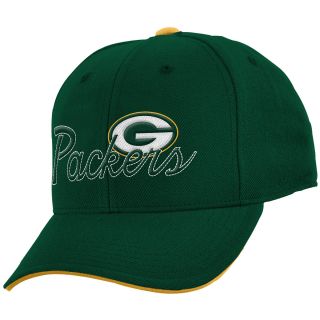 NFL Team Apparel Youth Green Bay Packers Structured Adjustable Cap   Size Youth