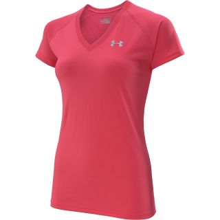 UNDER ARMOUR Womens UA Tech Short Sleeve V Neck T Shirt   Size Large,