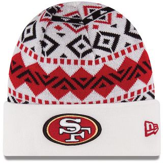 NEW ERA Mens San Francisco 49ers Ivory Cuff Knit Hat, White