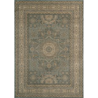 Preston Blue Tabriz Rug (93 X 126)