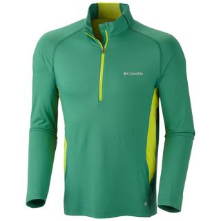 Columbia Sportswear Freeze Degree Shirt   UPF 50  Zip Neck  Long Sleeve (For Men)   BLACK (2XL )