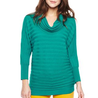 A.N.A Ribbed Pullover Sweater, Green, Womens