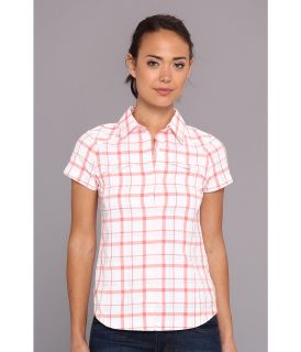 Columbia Silver Ridge Multiplaid S/S Shirt Womens Short Sleeve Button Up (White)