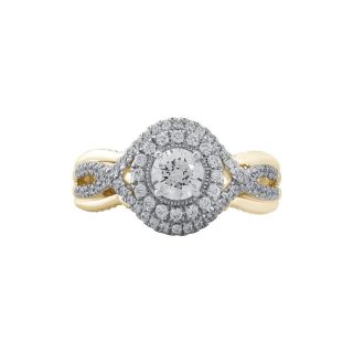 Modern Bride Signature 1 CT. T.W. White & Blue Diamond Engagement Ring,