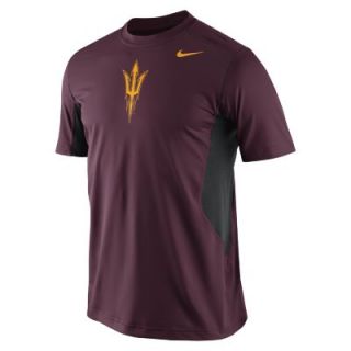 Nike Pro Combat Hypercool Logo (Arizona State) Mens Shirt   Maroon