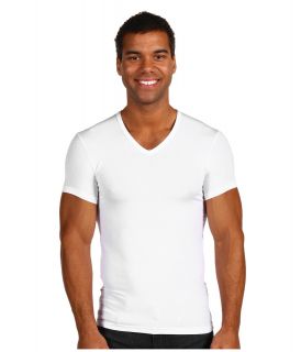 Calvin Klein Underwear Body Micro Modal S/S V Neck U5563 Mens T Shirt (White)
