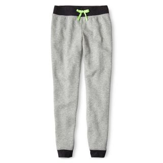 Xersion Banded Leg Fleece Pants   Girls 6 16 and Plus, Grey, Girls