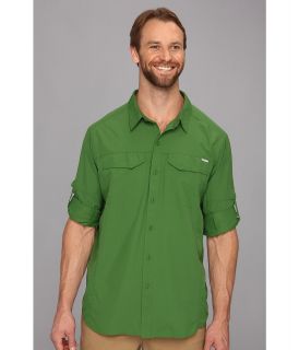 Columbia Silver Ridge L/S Shirt   Extended Mens Long Sleeve Button Up (Green)