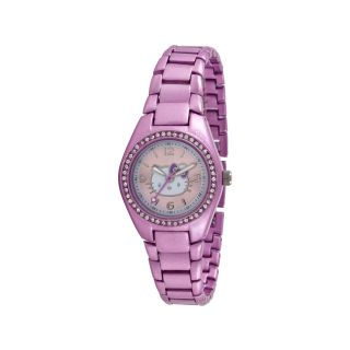 Hello Kitty Round Dial Bracelet Watch, Purple, Womens