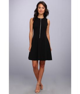 Calvin Klein Lux With Zipper Detail Womens Dress (Black)
