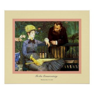 In the Conservatory ~ Edouard Manet Print
