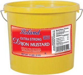 Roland Roland A L'ancienne Dijon Mustard, 9.2500 Pounds  Mustard Spices And Herbs  Grocery & Gourmet Food