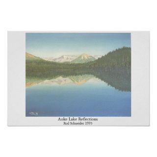 Auke Lake Reflections Print