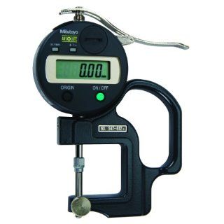 Mitutoyo 547 512 Digimatic IDS Thickness Gage, Lens Thickness Reverse Anvil, 0 0.47"/0 12mm Range, 0.0005"/0.01mm Resolution, +/ 0.001" Accuracy Thickness Gauges
