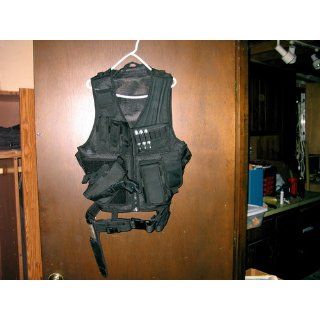 UTG 547 Law Enforcement Tactical Left Handed Vest, Black  Airsoft Holsters  Sports & Outdoors