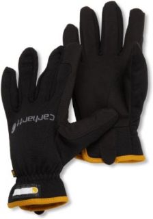 Carhartt Men's Quick Flex Spandex Work Glove with Water Repellant Palm, Black, Large at  Mens Clothing store Cold Weather Gloves