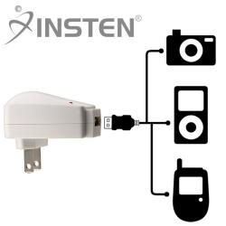 INSTEN Universal White USB Travel Charger Adapter INSTEN Cell Phone Chargers