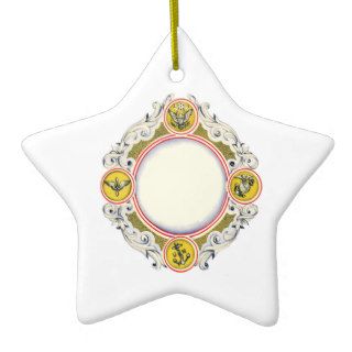Gold and Silver Wreath Christmas Tree Ornament