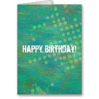 Confetti Background Happy Birthday Card