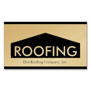Roofer/Roofing Company Golden Business Card