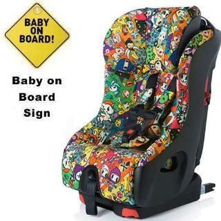 Clek foonf Convertible Car Seat w Baby on Board Sign   tokidoki all over  Baby
