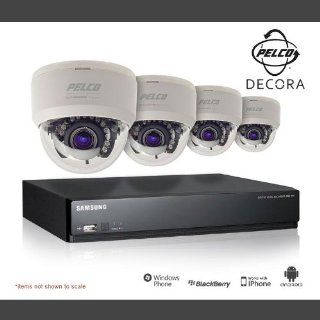 Pelco Decora Line Indoor Mini Dome 4 Camera Surveillance Kit, Home & Small Business  Camera And Photography Products  Camera & Photo