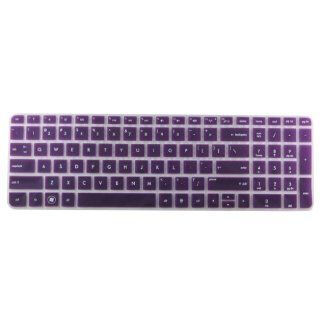 HP Pavilion New G6(With Number Key) Translucent Keyboard Protector Skin Cover US Layout Purple (Notice Check your keyboard if it has Number Key at the right side) Computers & Accessories