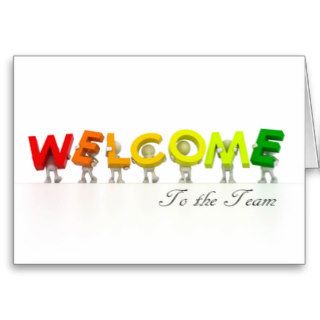 Premiere Series   Welcome To The Team Card