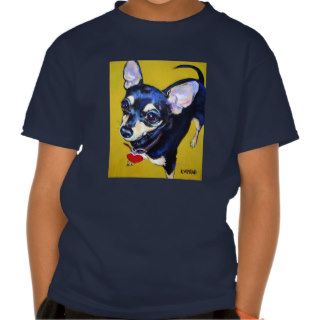 Little Bitty Chihuahua   Black and Tan Chihuahua Tee Shirt