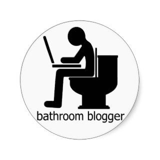Bathroom Blogger Stickers