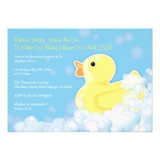 Rubber Ducky   Baby Shower Invitation