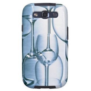 Still life of different wine glasses samsung galaxy s3 cases