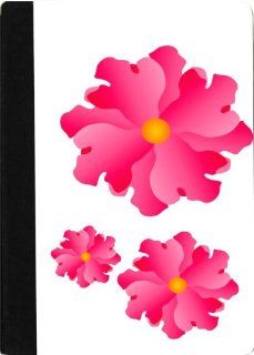 Rikki KnightTM Hot Pink Flowers Design Kindle HD FireTM Notebook Case Black Faux Leather Computers & Accessories