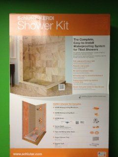 Schluter System 32'x60" Offset Shower Kit with Drain   Kerdi Shower Kit South Shore Flooring  