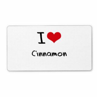 I love Cinnamon Shipping Label