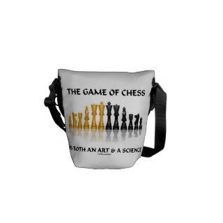The Game Of Chess Is Both An Art & A Science Courier Bags